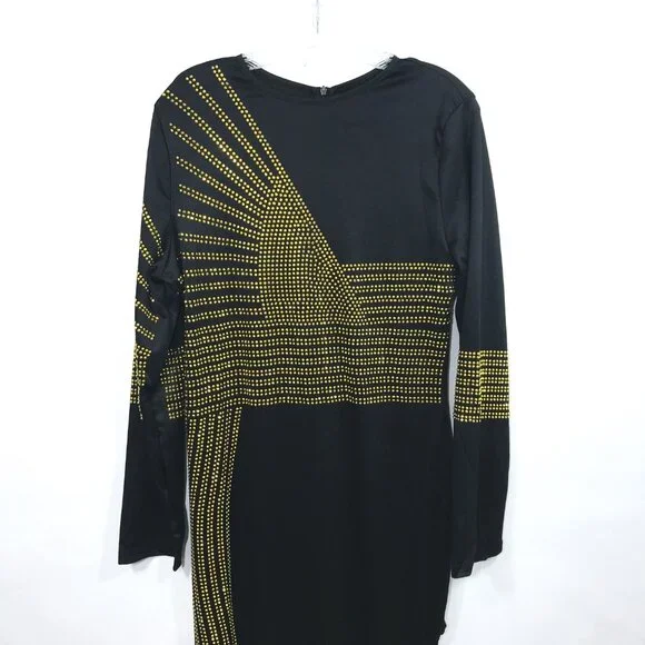 Rhinestone Formal Evening Party Dress XL - Picture 6 of 16